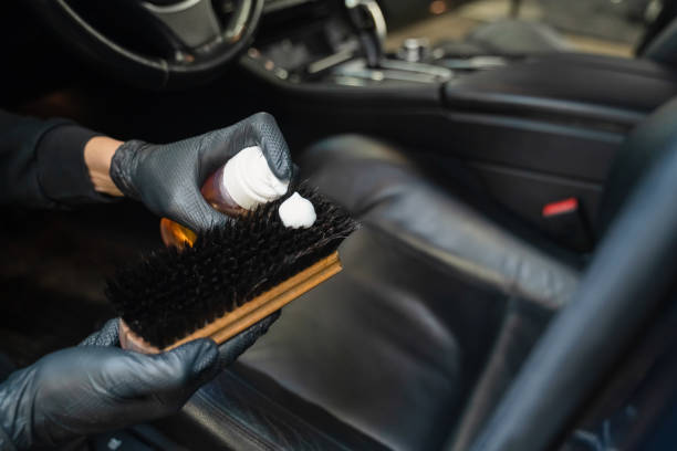 How to get oil out car seats