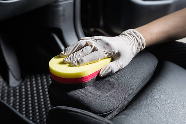 How to get pizza grease out of car seat