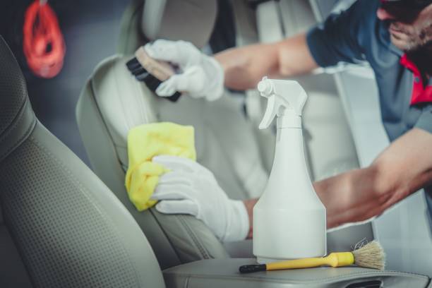 How to get spray paint off leather car seat