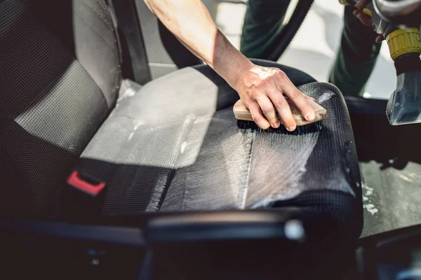 How to clean black cloth car seats